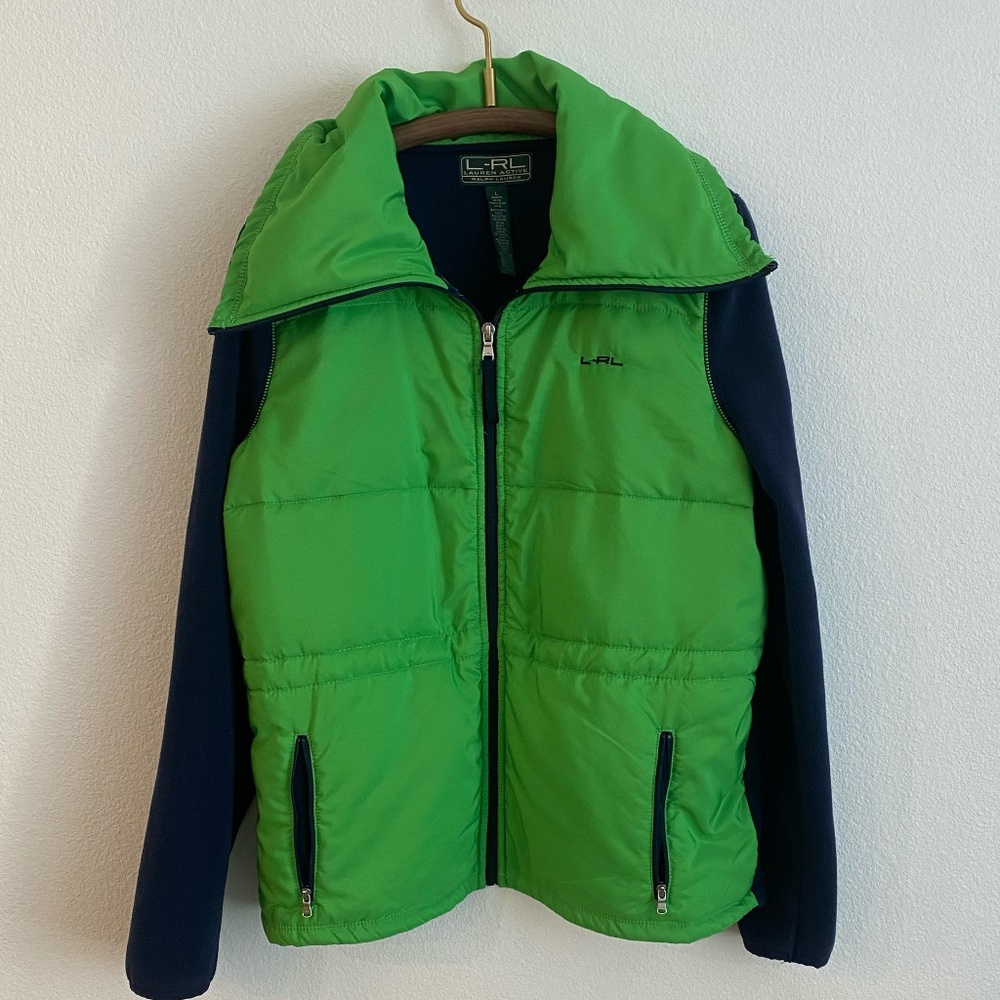 Ralph Lauren Women' s Lauren Fit Active Fleece Lined Cowel Neck - Large